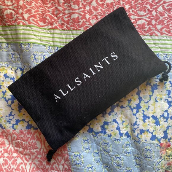 ALLSAINTS Harluna Leather Wallet in Black - Picture 7 of 8